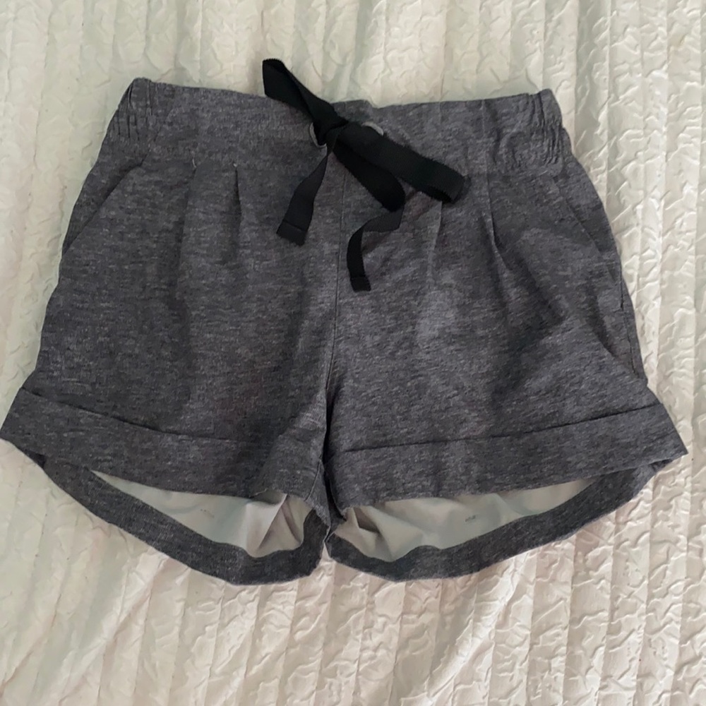 grey lululemon shorts